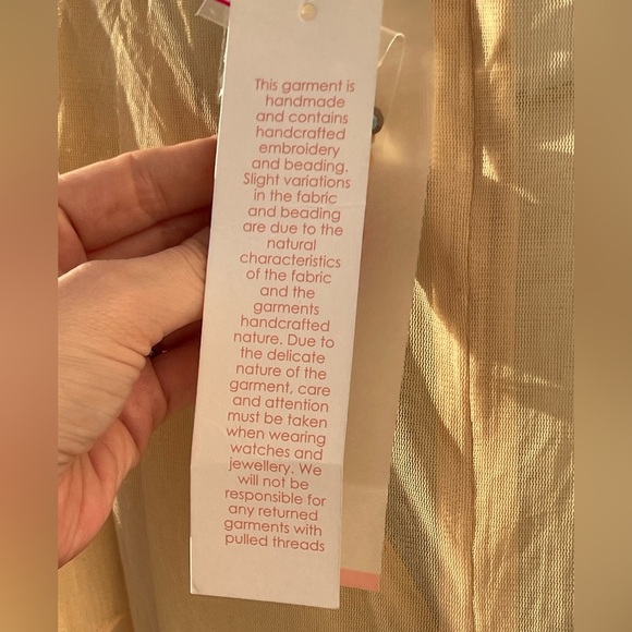 Y2K Deadstock Monique Leshman Coso Sheer Beeded Party Vegas Birthday Mini - Picture 6 of 8